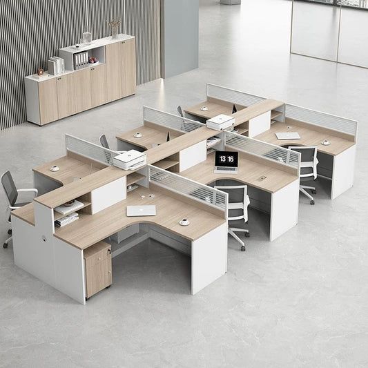 TYLD-LTC L型辦公檯連桌上櫃組合