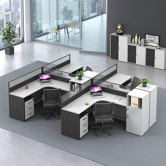 TYLD-LWFC L型辦公檯連文件櫃組合