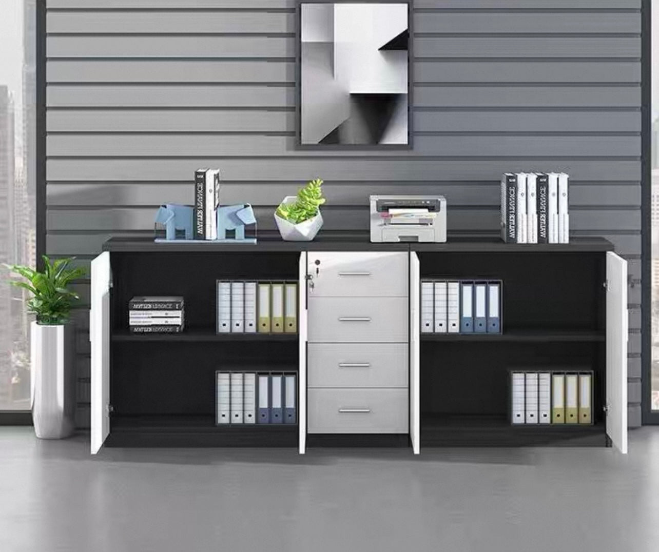 TYDHC-CABINET 掩門文件櫃連抽屜組合