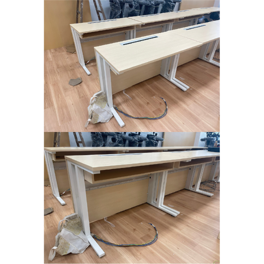 [工程樣板|Pre-Production Sample Desk]金屬腳辦公枱連抽屜 Metal Legs Desk with Drawer