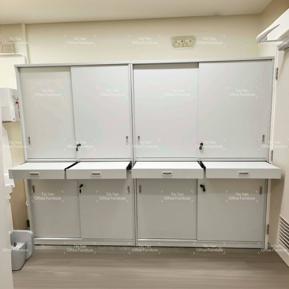 TYCM-CABINET 客人訂造:趟門文件櫃連拉板