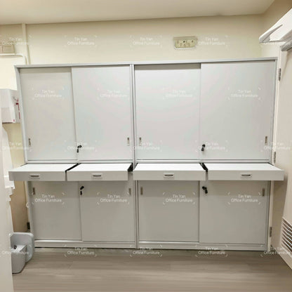 TYCM-CABINET 客人訂造:趟門文件櫃連拉板
