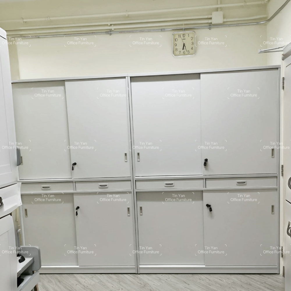 TYCM-CABINET 客人訂造:趟門文件櫃連拉板