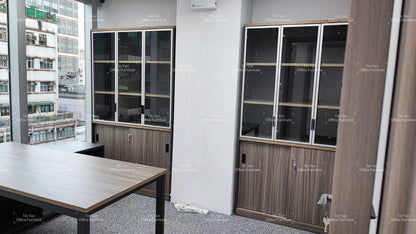 TYGASC-CABINET 鋁框邊玻璃掩門文件櫃