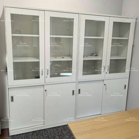 TYGHSC-CABINET 木框玻璃掩門文件櫃