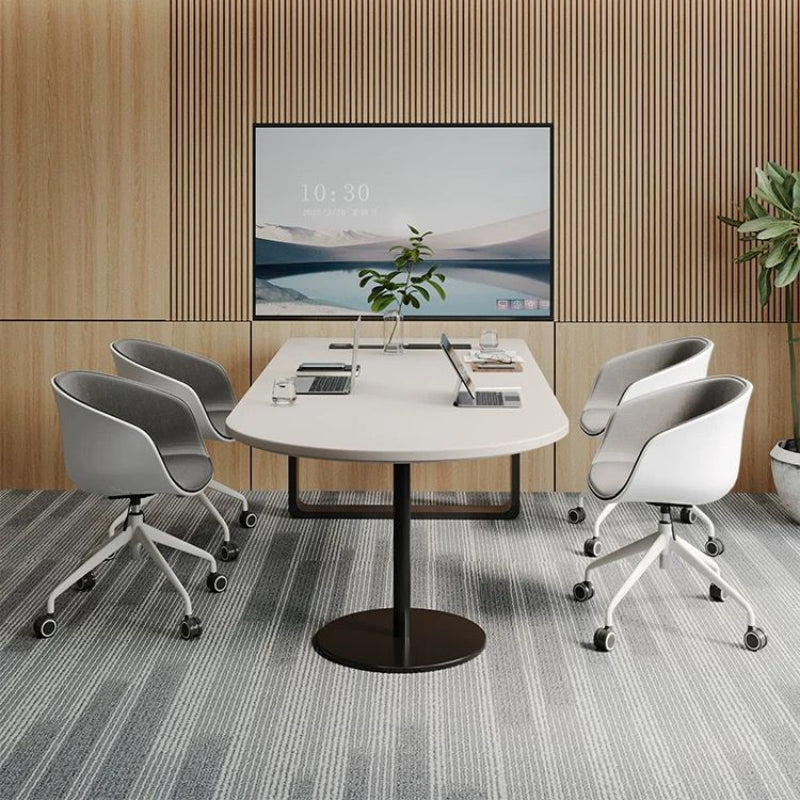 TYMLCT-MRO 金屬腳長方半圓形會議桌