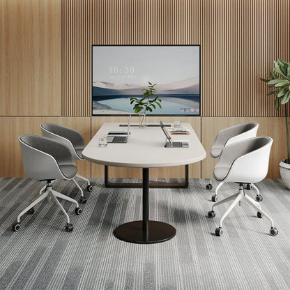 TYMLCT-MRO 金屬腳長方半圓形會議桌