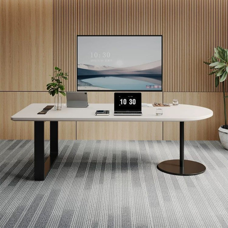 TYMLCT-MRO 金屬腳長方半圓形會議桌