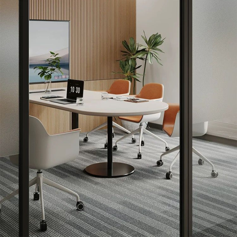 TYMLCT-MRO 金屬腳長方半圓形會議桌